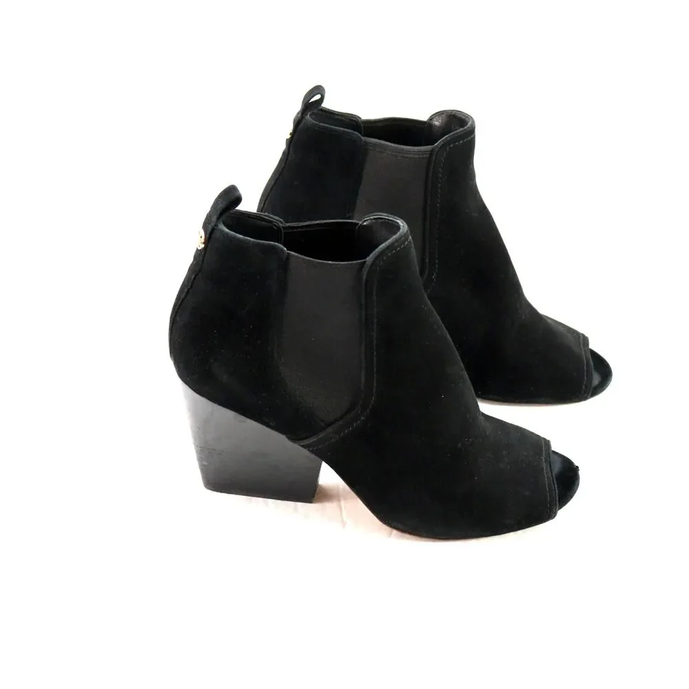 Tory Burch Gemma Open Toe Boots 8